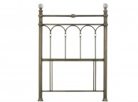 Bentley Designs Krystal 3ft Single Antique Brass Finish Metal Headboard Thumbnail