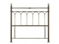 Bentley Designs Krystal 5ft Kingsize Antique Brass Finish Metal Headboard Thumbnail