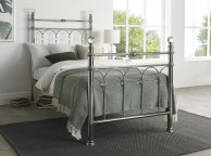 Bentley Designs Krystal 3ft Single Shiny Nickel Metal Bed Frame Thumbnail