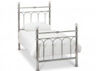 Bentley Designs Krystal 3ft Single Shiny Nickel Metal Bed Frame Thumbnail