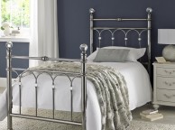 Bentley Designs Krystal 3ft Single Antique Nickel Metal Bed Frame Thumbnail