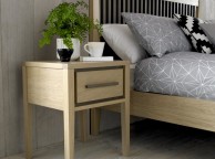 Bentley Designs Rimini Oak 1 Drawer Bedside Thumbnail