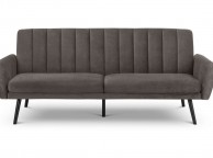 Julian Bowen Afina Sofa Bed In GreyVelvet Thumbnail