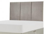 Metal Beds Ruby 3 Panel 6ft Super Kingsize Fabric Headboard (Choice Of Colours) Thumbnail
