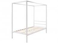 Sleep Design Chalfont 3ft Single White Metal 4 Poster Bed Frame Thumbnail