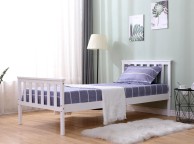 Flair Furnishings Larysa 3ft Single White Wooden Bed Frame Thumbnail
