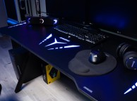 Flair Furnishings Power D Glass Top LED Gaming Desk Thumbnail