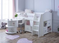 Kids Avenue Eli G Midsleeper Bed Set In White Thumbnail