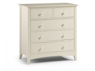 Julian Bowen Cameo Stone White 3 + 2 Drawer Chest Thumbnail