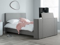 Birlea Plaza 5ft Kingsize Grey Fabric TV Bed Frame Thumbnail