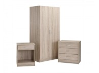 LPD Delta Bedroom Furniture Set In Oak Finish Thumbnail