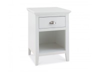 Bentley Designs Hampstead White 1 Drawer Nightstand Thumbnail