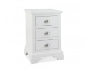 Bentley Designs Hampstead White 3 Drawer Nightstand Thumbnail