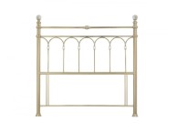 Bentley Designs Krystal 4ft6 Double Champagne Brass Finish Metal Headboard Thumbnail