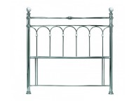 Bentley Designs Krystal 5ft Kingsize Antique Nickel Finish Metal Headboard Thumbnail