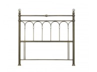 Bentley Designs Krystal 5ft Kingsize Antique Brass Finish Metal Headboard Thumbnail