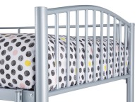 Serene Oslo Triple Sleeper Silver Metal Bunk Bed Thumbnail