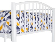 Serene Oslo Triple Sleeper White Metal Bunk Bed Thumbnail