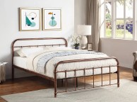 Sleep Design Henley 5ft Kingsize Metal Bed Frame In Antique Copper Thumbnail