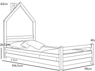 Sleep Design Juni 3ft Single Kids White Bed Frame Thumbnail