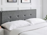 Limelight Florence 5ft Kingsize Grey Fabric Bed Frame With Drawers Thumbnail