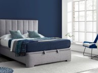 Kaydian Medburn 6ft Super Kingsize Marbella Grey Fabric Ottoman Storage Bed Thumbnail