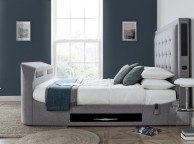 Kaydian Titan 5ft Kingsize Marbella Grey Fabric Media Bed Thumbnail