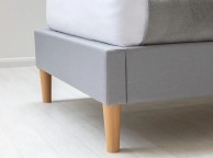 Sleep Design Wentworth 4ft small Double Grey Fabric Bed Frame Thumbnail