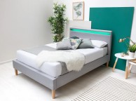 Sleep Design Wentworth 4ft small Double Grey Fabric Bed Frame Thumbnail