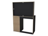 Birlea Ava Black Dressing Table With Mirror Thumbnail