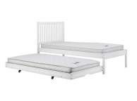 Birlea Buxton 3ft Single Wooden Guest Bed In White Thumbnail