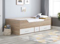 Birlea Camden 3ft Single White And Oak Finish Cabin Bed Thumbnail