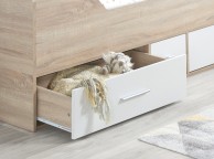 Birlea Camden 3ft Single White And Oak Finish Cabin Bed Thumbnail