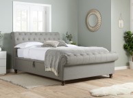 Birlea Castello 4ft6 Double Grey Fabric Ottoman Bed Frame Thumbnail