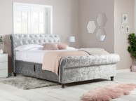 Birlea Castello 6ft Super Kingsize Steel Crushed Velvet Fabric Ottoman Bed Frame Thumbnail