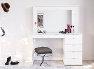 Birlea Chloe White Dressing Table With Mirror Thumbnail
