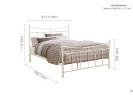 Birlea Emily 3ft Single Cream Metal Bed Frame Thumbnail