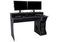 Birlea Enzo Black And Blue Gaming Desk Thumbnail