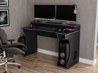 Birlea Enzo Black And Blue Gaming Desk Thumbnail