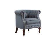 Birlea Freya Chair In Grey Fabric Thumbnail