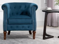 Birlea Freya Chair In Blue Fabric Thumbnail