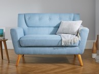 Birlea Lambeth 2 Seater Sofa In Duck Egg Blue Fabric Thumbnail