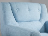 Birlea Lambeth Armchair In Duck Egg Blue Fabric Thumbnail