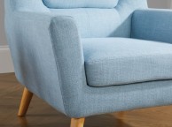 Birlea Lambeth Armchair In Duck Egg Blue Fabric Thumbnail