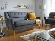 Birlea Lambeth 3 Seater Sofa In Grey Fabric Thumbnail