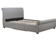 Birlea Lancaster 4ft6 Double Grey Fabric Bed Frame With Drawers Thumbnail
