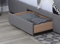 Birlea Lancaster 5ft Kingsize Grey Fabric Bed Frame With Drawers Thumbnail