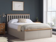 Birlea Phoenix 4ft6 Double Pearl Grey Ottoman Lift Wooden Bed Frame Thumbnail