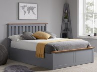 Birlea Phoenix 4ft6 Double Stone Grey Ottoman Lift Wooden Bed Frame Thumbnail