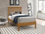 Time Living Ascot 3ft Single Oak Finish Wooden Bed Frame Thumbnail